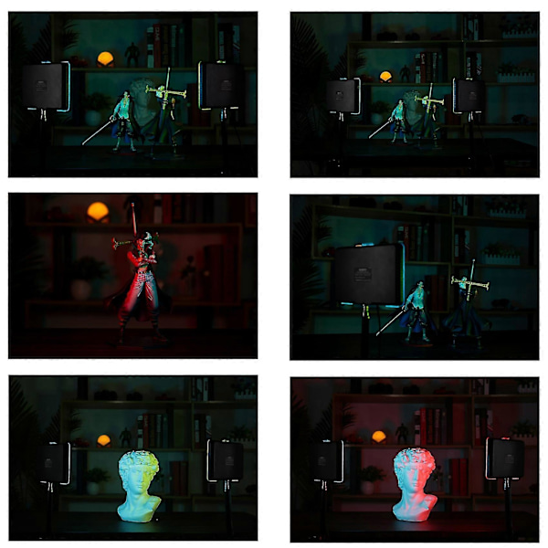 3200k-5600k USB LED -videovalo RGB-värisuodattimilla studio-, videoneuvottelu- ja valokuvaustäyttöön