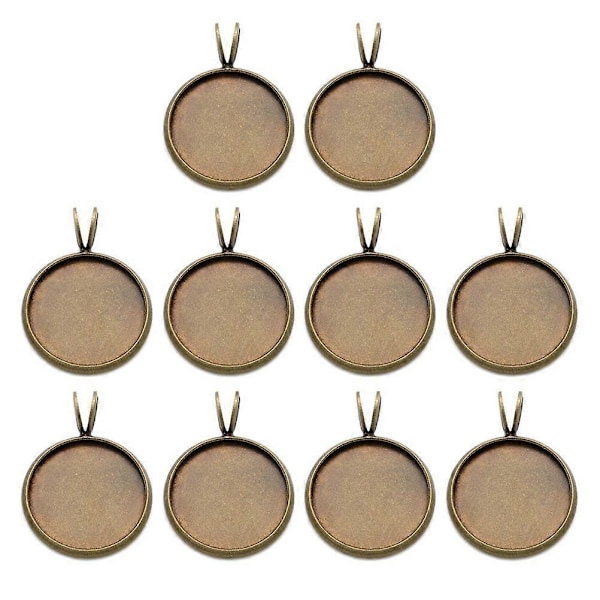 10 KPL 10mm DIY Aika Kehysalusta Riipus Vintage V-muotoinen Ripustusrengas Alustariipukset DIY Pyöreät Alustat Riipus Luova Kupari DIY Alustariipukset varten