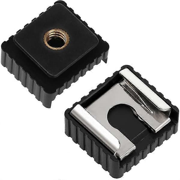 1/4 tomme Skrue Flash Kold Hot Shoe Mount Adapter til Speedight Studio Tripod