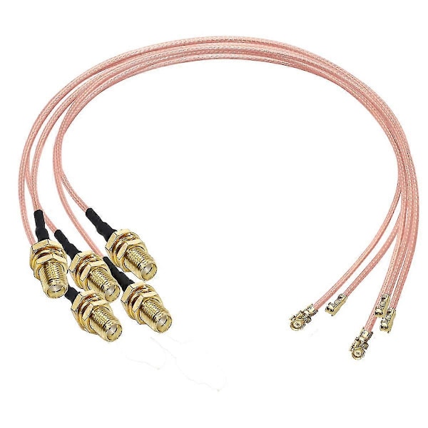 5 st Anslutningskabel Fe Till Ufl/u.fl/ipx/ipex Rf Eller Ingen Anslutning Koax Adapter Rg178 Pi