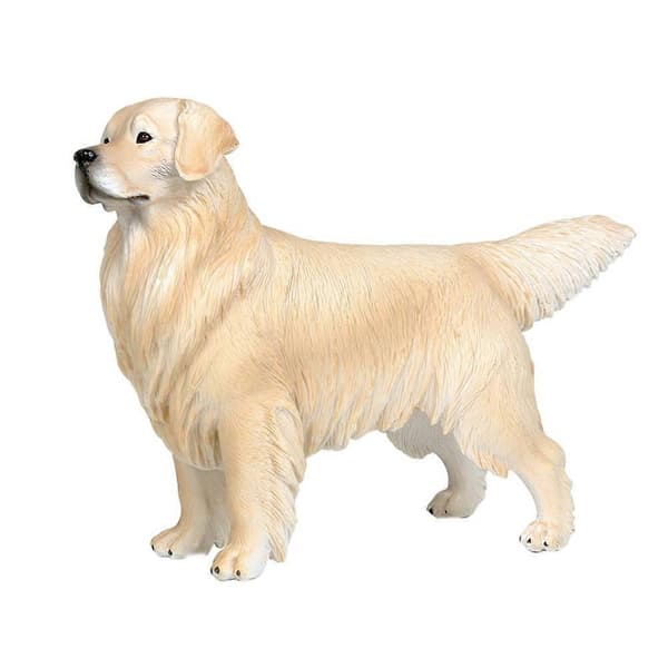 Simulering Djur Hund Modell Leksak Barn Present Golden Retriever Prydnad