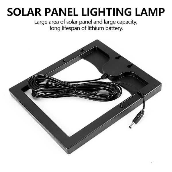 Utendørs Solcelle LED Lyspære Lampesystem Solcellepanel Hjemmesystem Kit
