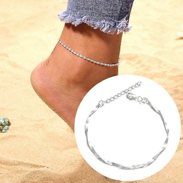 Boho Naisten Ohut Nilkkaketju Jalkakoru Nilkkakoru Paljain Jaloin Sandaali Rantakoru