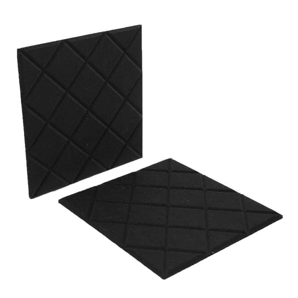 12 Pakke Akustikkpaneler Gitterform Lydtett Polstring, 12x12x0,4 Tommer Lyddempende Panel Brukt