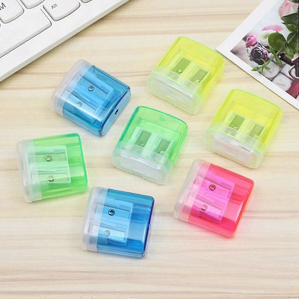 48 stk. 4 Farve Blyantspidser Transparent Sød Elev Blyantspidser Manuel Blyantspidser
