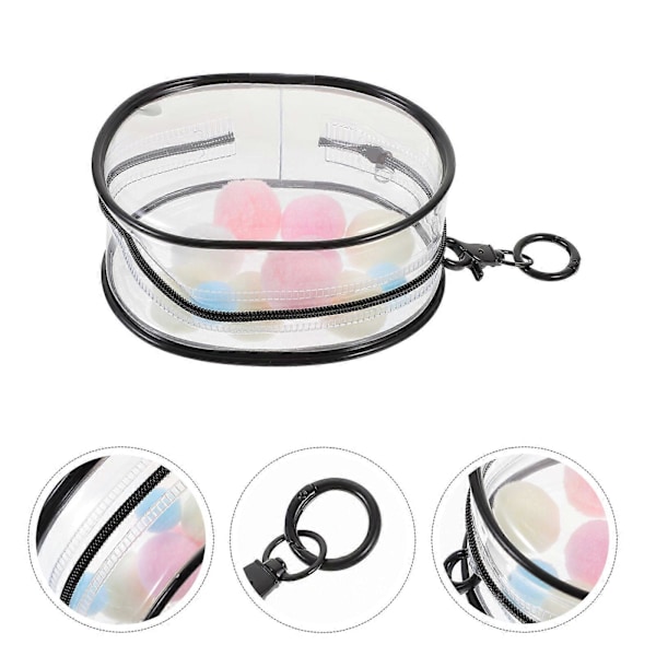 1 Set Dockförvaringsväska Mini Transparent Väska Utomhus Liten Dockväska Klar Dockbärväska Påse