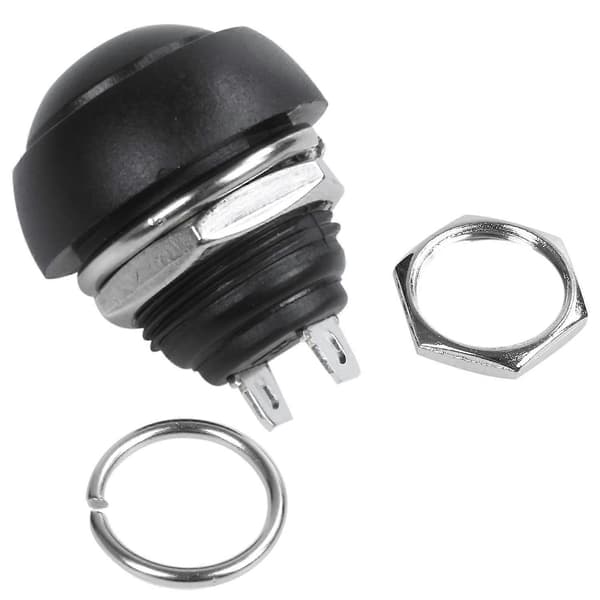5 stk. 12mm Ary On/off Knap Rund Spst S