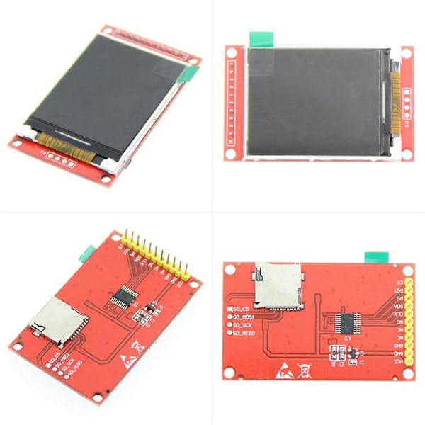 2.0 Tommers TFT LCD Skjermmodul 176x220 Fargeskjerm Display SPI Seriell Port Skjermstøtte