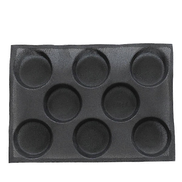 1 stk Silikon DIY Form Non-stick Sikker Bolleform Sunn Brødform (Svart)
