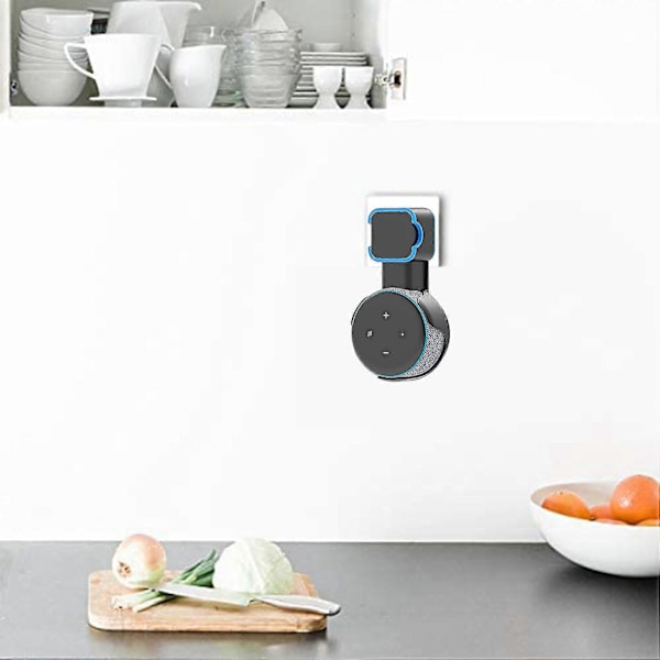 Väggfäste för Amazon 3:e generationen, väggmonterad plugghängare, platsbesparande assistenttillbehör