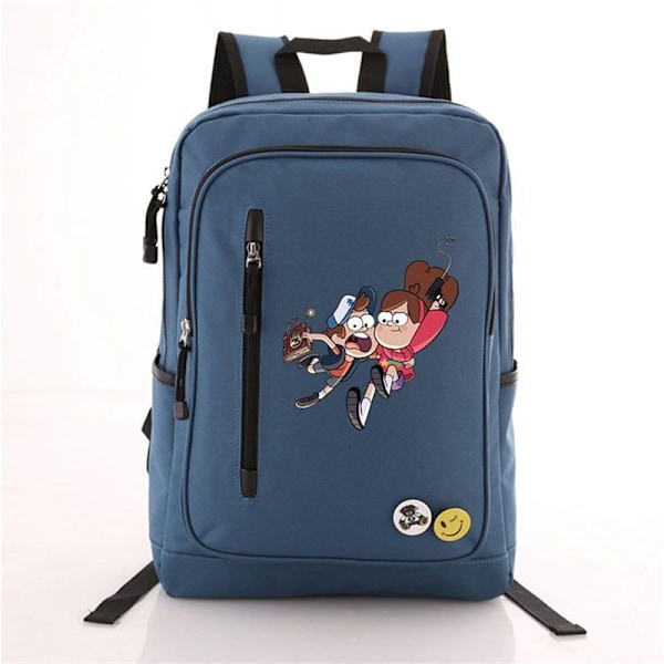 Anime Gravity Falls Ryggsäck Dragkedja Ficka Skolväska Student style 10