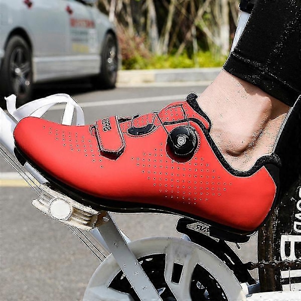 Låsbara cykelskor för landsvägscykling, bergsskor med hård sula, tävlingsskor och sportskor Bright green 39