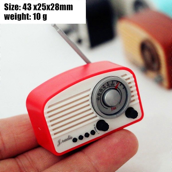 1/12 Radio Kodinkone Kalusteet Mini Nuken Tarvikkeet, B