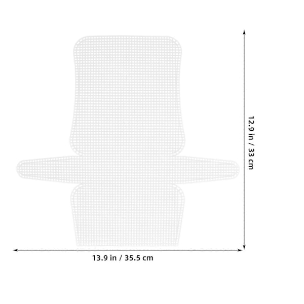 4st Sy Plast Canvas DIY Väska Mesh Ark Plast Canvas Set Plast Mesh Ark Set