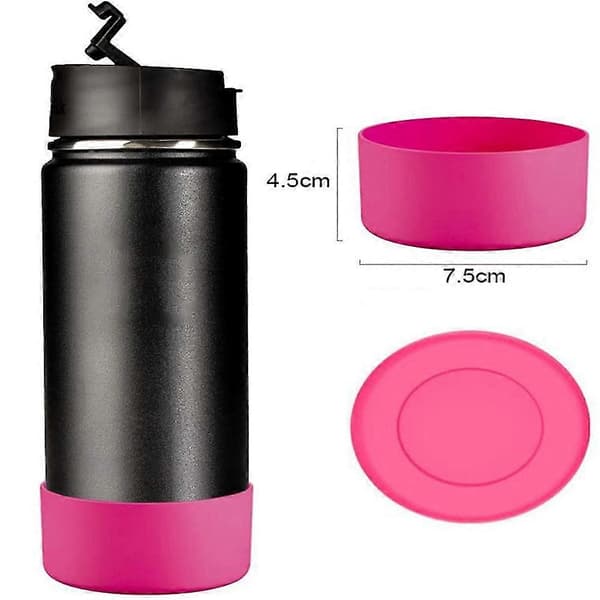 14 Stycken Vattenflaskskydd Silikonhylsa 12-24 Oz Vattenflaskhylsa Tillbehör