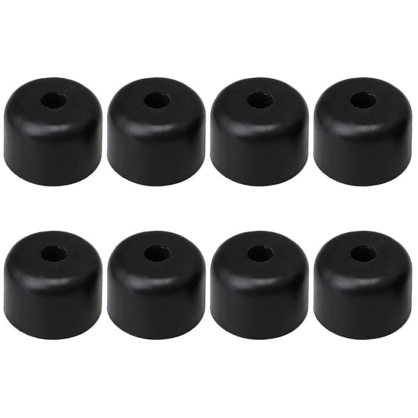 8 stk. 50mm Diameter Sorte Plastikk Sofaben For Møbler Bord Stol Ben (Ruipei)