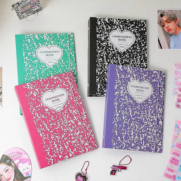 A5 Ringbind Kpop Idol Billeder Opbevaringsbog Kort Holder Jagt Stjerner Fotoalbum Fotokort Bog Stat