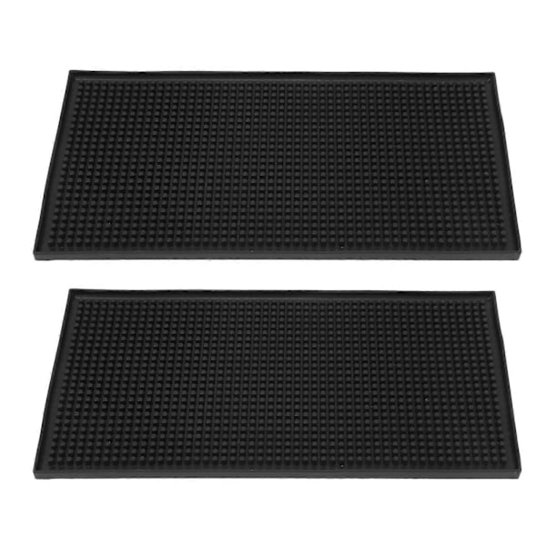 2 ST Placemats Rektangel Diskmatta PVC Mjuk Tjock Värmeisolering Halkfri Tvättbar Modern Multifunktion för Matplats Bar