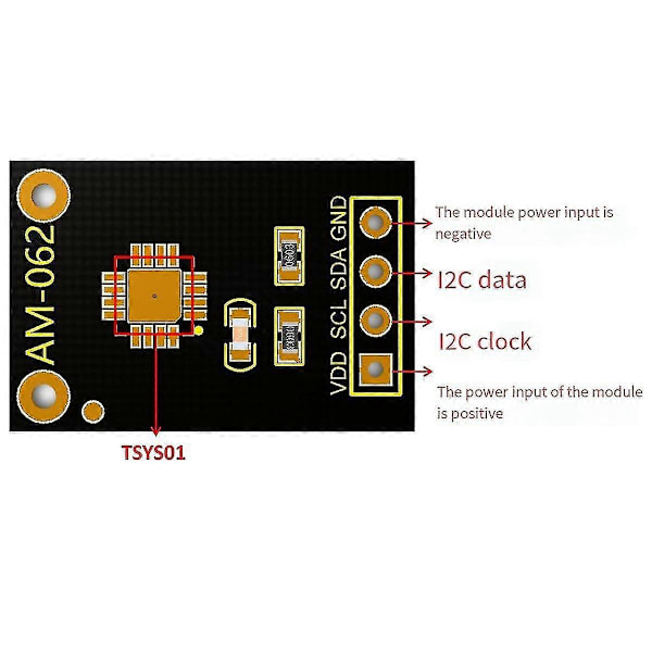 Tsys01 Digital Temperatur Sensor I2c Grensesnitt Sensor Multifunksjonelt Bærbart Utviklingskort Mod