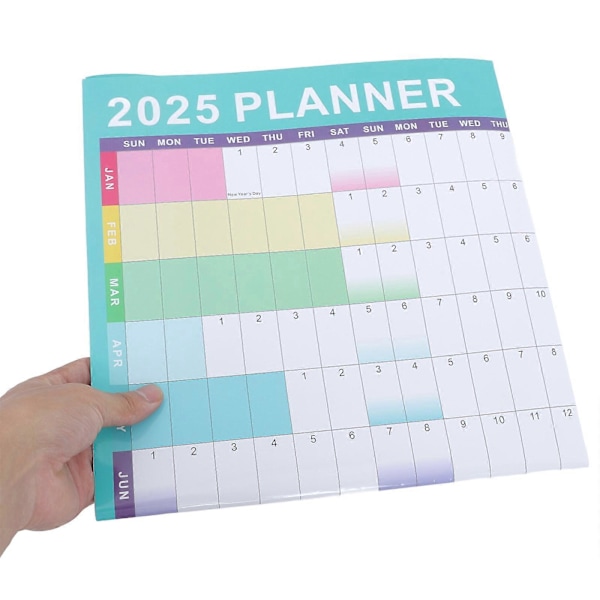 1 Set Väggkalender Planerare Väggkalender Daglig Schema 2025 Kalender för Kontor Hem