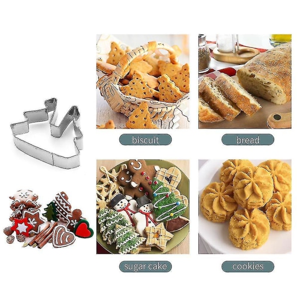 18 st Julkaksmått Set Jul Kexformar Rostfritt 18 PCS
