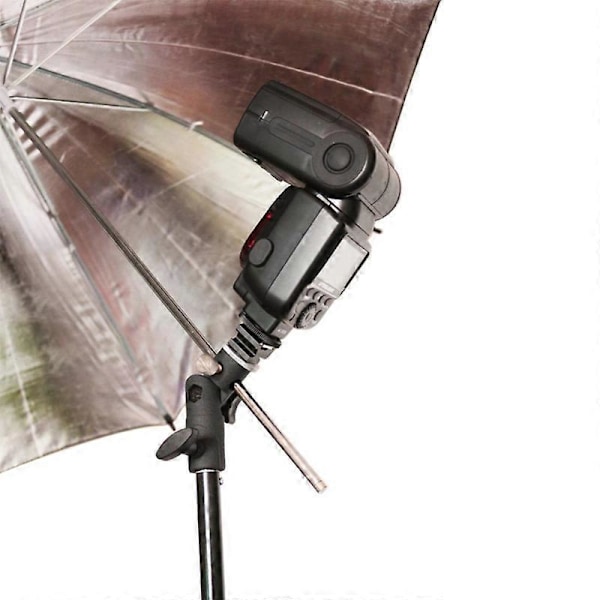 Universellt E-typ Flashfäste Blixtskostativ Speedlight Stativ Paraply Ljushållare