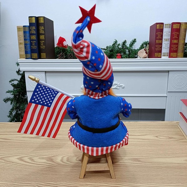 1st Independence Day Decoration Uncle Sam - 4th Of July Ornaments Uncle Sam Figurines - Doll Patriotic Decor For Home Ki