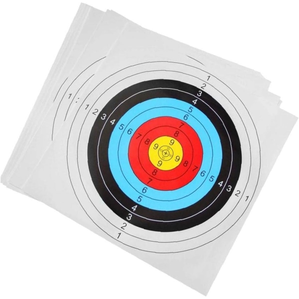 NiceCore Archery Target Papers Arrows Shot Target för Arrow Bow Dart Outdoor Indoor Precision Training 30PCS, för Recurve Bow, Hunti