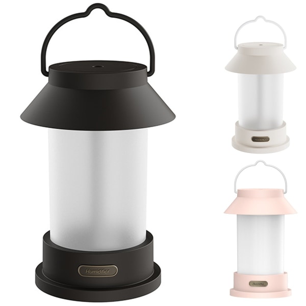 Luftfuktare Retro Portable Atmosphere Lamp Luftfuktare för utomhuscamping och hemmabruk black