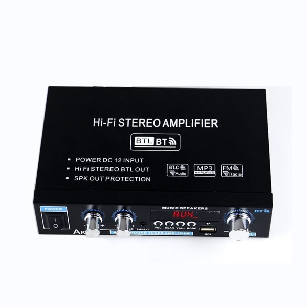 Hemma Bilförstärkare Bluetooth5.0 Surround Sound Fm Hifi Digital Förstärkare Stereo