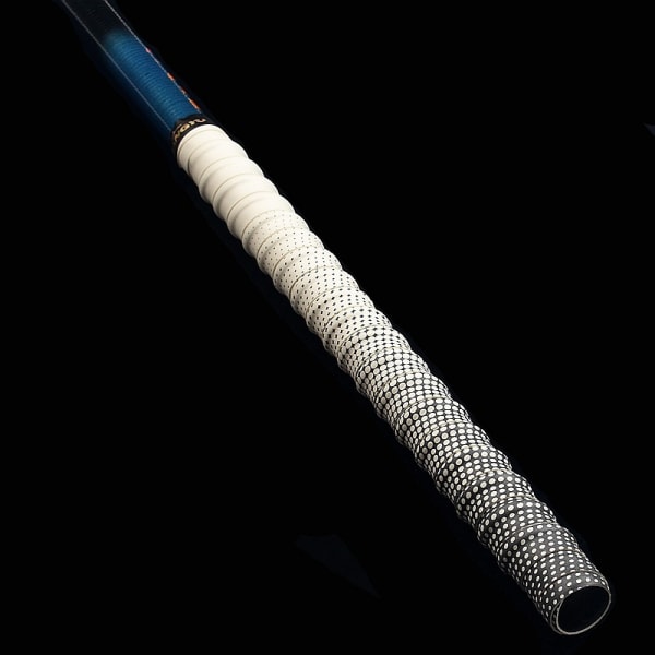 Badminton grepp fiskespö gradient halkfri värmekrympbar spö röröverdrag slagträ greppband tennisracket White
