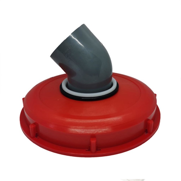 Tvättbart Ibc Lock Filter Nylon Ton Fat Plastlock Cover Svart/röd red with filter 224mm 45degrees