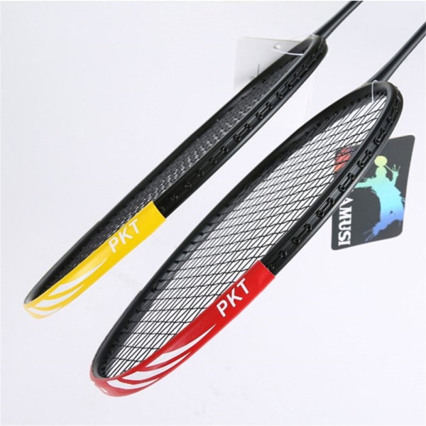 Badmintonracket huvudskydd klistermärke flerfärgad antifriktion lätt att demontera bärbar racketram red