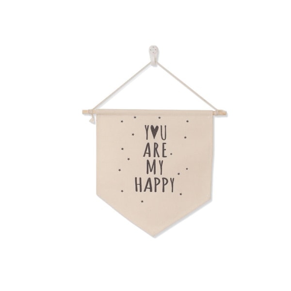 Pin Wall Display Banners Canvas Emalj Pin Lapel Badge Collection Display Vimpel Banner för hemdekorationer YOU ARE MR HAPPY