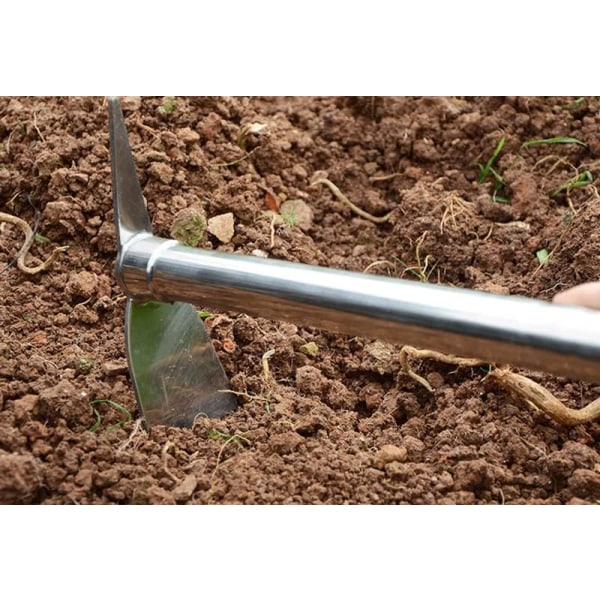 Trädgårdssko, 2 i 1 spade och hacka, grävsko Trädgårdsredskap Rostfritt stål Plantering Grävprylar