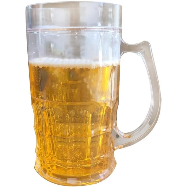 401-500 ml Tricky Beer Mug, Mezzanine Spoof Beer Mug, kreativ dubbel mellanlager sommarstad isparodi falsk ölmugg