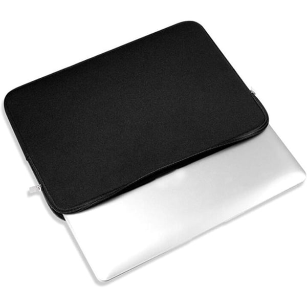 Laptop skyddsfodral platt foderväska Vattentät skyddande skal Slitstark datorbärväska, ljusblå Black