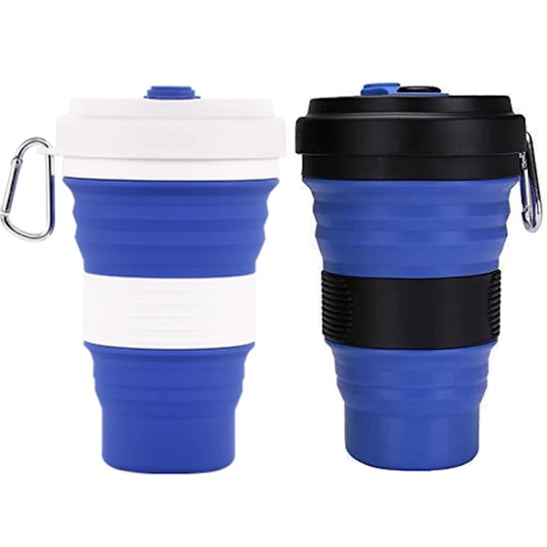 550ml Bärbar Fällbar Mugg Bergsklättring Camping Cykling Sport VIOLET