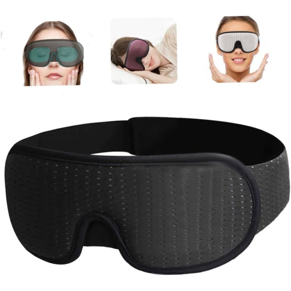 3D- cover Minne Sömn Ögonskydd Cover Reseögonlapp Ljusblockerande Bekväm ögonmask för sömn Resor Nap Ni