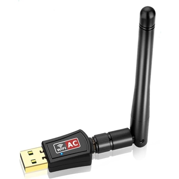 USB Wifi Dongel för PC Höghastighets 600 Mbps USB Wifi Adapter Dual Band 2,4/5GHz USB Wifi Dator Internet