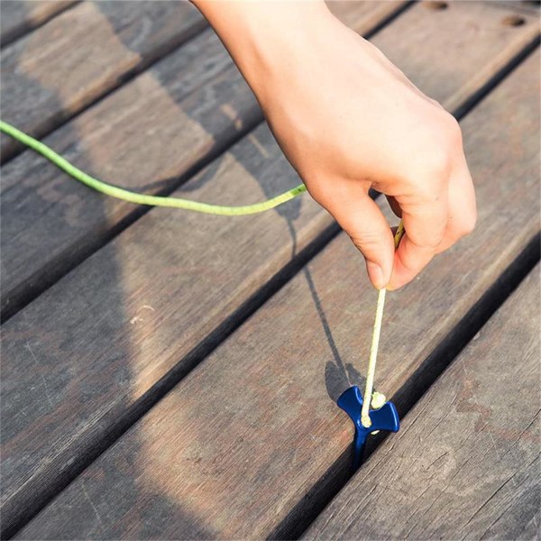 10 st Fishbone Nails - Förläng däcksspik med innovativa fiskbensformade plankankarpropp - Portable Board Tent Stak