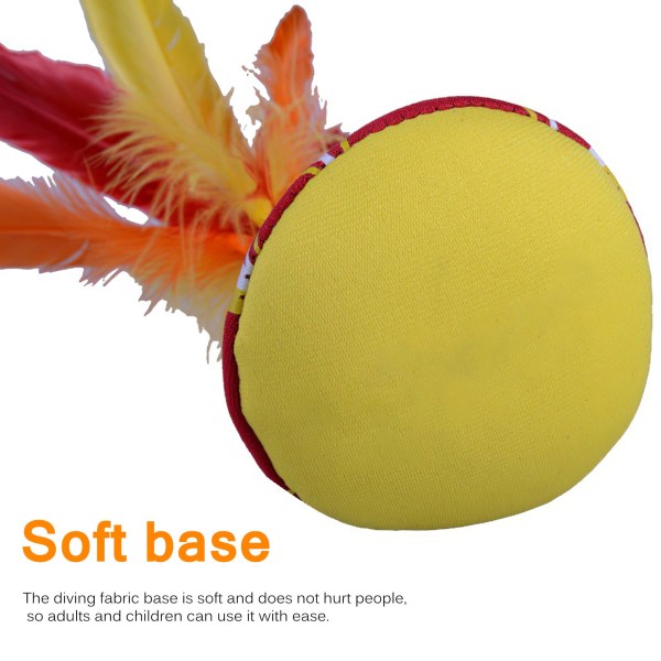Strandfjäderboll sparkar fjäderboll lätt fjäderfot sportleksaker barn vuxen orange röd badminton