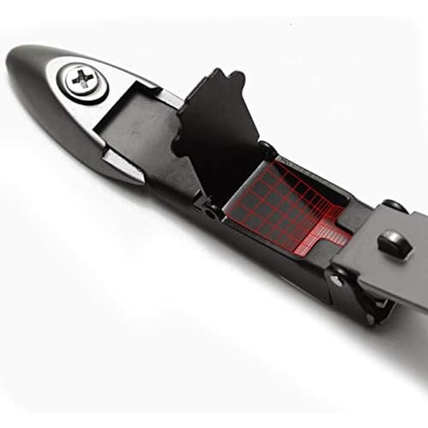 Nagelklippare för med fångare – knivskarp, självuppsamlande nagelklippare med ergonomisk spakhållare light gun black L