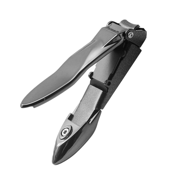Nagelklippare för med fångare – knivskarp, självuppsamlande nagelklippare med ergonomisk spakhållare light gun black L