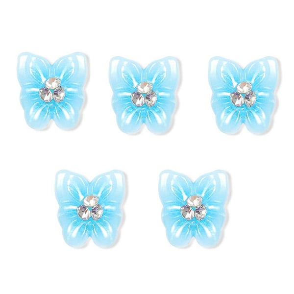 3d För Butterfly Nail Art Charms Kawaii Nail Glitter Dekaler För Butterfly For Rh