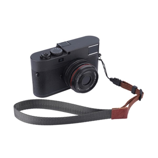 Kamera handledsrem handledsrem lämplig för Canon Nikon Sony Pentax Fuji Leica Polaroid M5 silver -gray