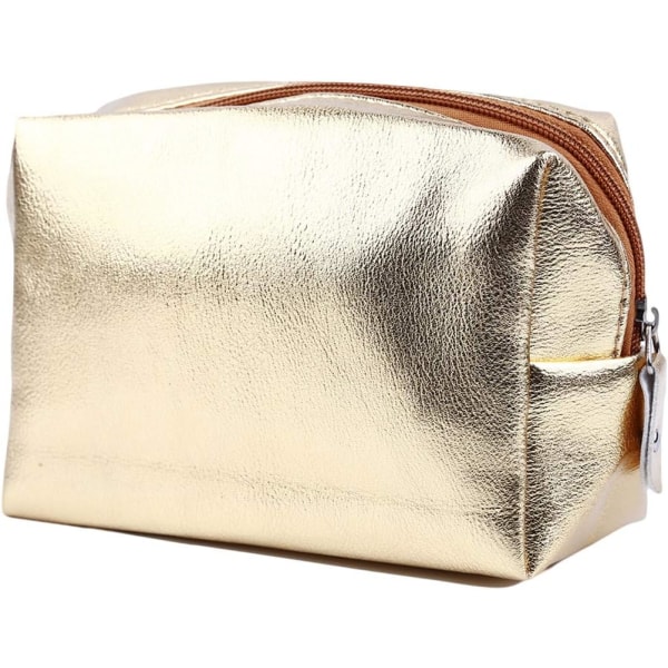 Snygg plånbok för kvinnor i ljus färg pu-läderplånbok med stor kapacitet Plånbok Myntväska Clutchkortväska för kvinnor, flickor Gold