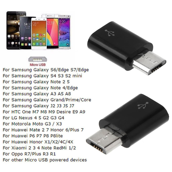 USB 3.1 Typ C hona till mikro USB hane adapterkontakt för Android mobiltelefon