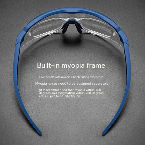 Cykelglasögon med polariserade linser Receptkompatibla unisex utomhussportglasögon för cykling black