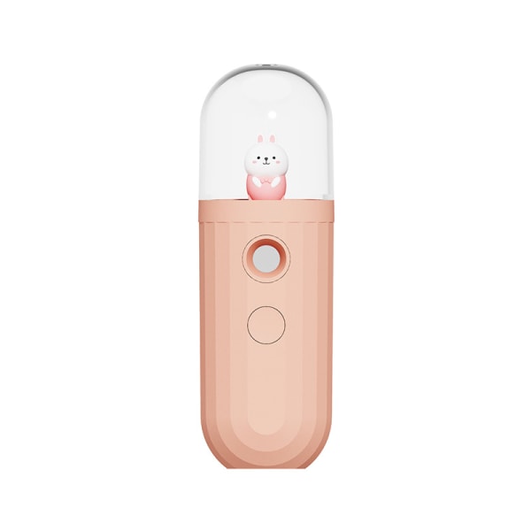 Vattenspruta Söt tecknad husdjursvattenspruta USB handhållen luftfuktare pink rabbit dq-601